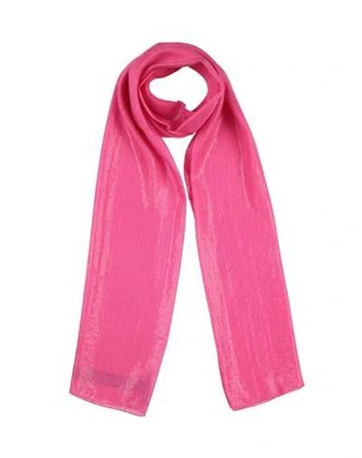 Emporio Armani Woman Scarf Fuchsia Size - Silk, Polyamide In Pink