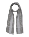 Emporio Armani Woman Scarf Grey Size - Cotton, Acetate