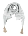 Emporio Armani Woman Scarf Grey Size - Polyester, Acetate In Grey