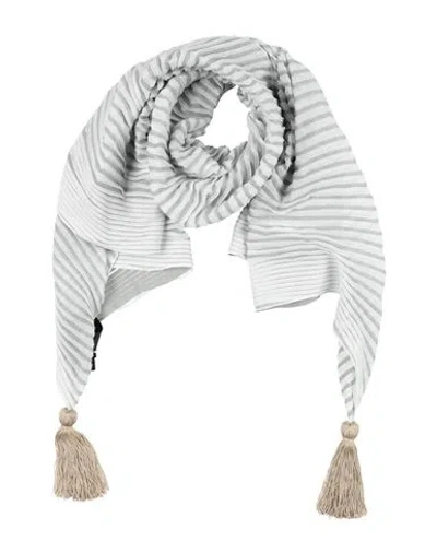 Emporio Armani Woman Scarf Grey Size - Polyester, Acetate