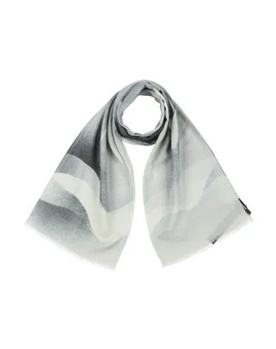 Emporio Armani Woman Scarf Grey Size - Wool In Gray