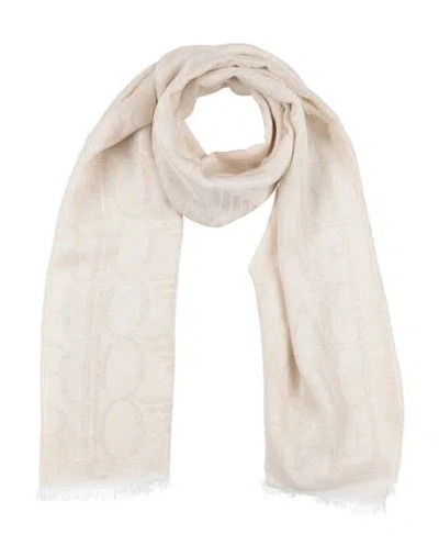 Emporio Armani Woman Scarf Ivory Size - Modal, Textile Fibers, Lambswool, Viscose, Metallic Fiber In Neutral