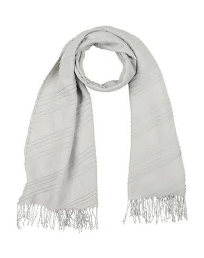 Emporio Armani Woman Scarf Light Grey Size - Polyester, Viscose In Gray