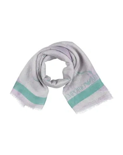 Emporio Armani Woman Scarf Lilac Size - Modal, Linen, Silk In Purple