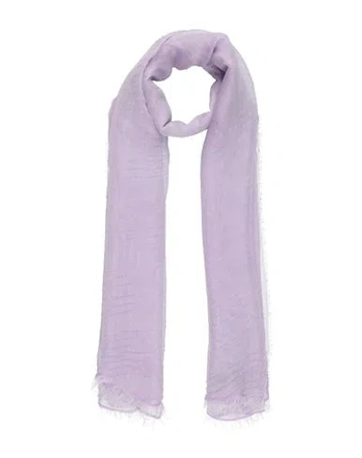Emporio Armani Woman Scarf Lilac Size - Modal, Polyester In Purple