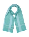 Emporio Armani Woman Scarf Turquoise Size - Cotton, Acetate In Blue