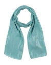 Emporio Armani Woman Scarf Turquoise Size - Silk, Polyamide In Blue
