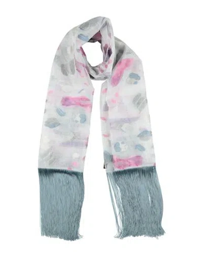 Emporio Armani Woman Scarf White Size - Polyester, Polyamide