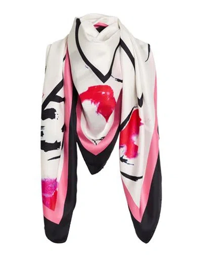Emporio Armani Woman Scarf White Size - Silk