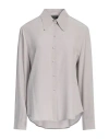 Emporio Armani Woman Shirt Grey Size 10 Silk