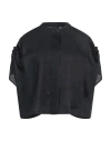 Emporio Armani Woman Shirt Midnight Blue Size 14 Linen