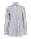 Emporio Armani Woman Shirt Midnight Blue Size 6 Cotton In Blue