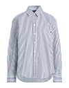 Emporio Armani Woman Shirt Navy Size 10 Cotton In Blue
