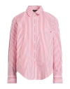 Emporio Armani Woman Shirt Red Size 12 Cotton In Pink