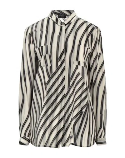 Emporio Armani Woman Shirt Sand Size 12 Silk In Beige