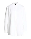 Emporio Armani Woman Shirt White Size 16 Cotton In White