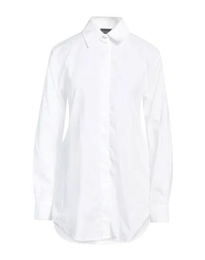 Emporio Armani Woman Shirt White Size 6 Cotton