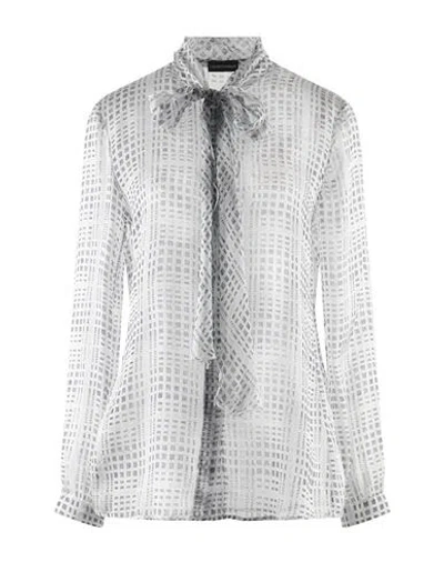 Emporio Armani Woman Shirt White Size 14 Silk