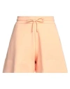 Emporio Armani Woman Shorts & Bermuda Shorts Apricot Size M Cotton, Polyester, Elastane In Orange