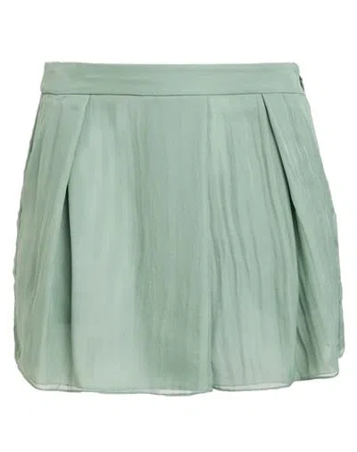 Emporio Armani Woman Shorts & Bermuda Shorts Green Size 2 Silk