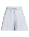 Emporio Armani Woman Shorts & Bermuda Shorts Sky Blue Size M Cotton, Polyester, Elastane