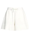 Emporio Armani Woman Shorts & Bermuda Shorts White Size S Cotton, Polyester, Elastane