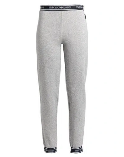 Emporio Armani Woman Sleepwear Light Grey Size M Cotton In Gray