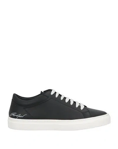 Emporio Armani Woman Sneakers Black Size 7 Calfskin