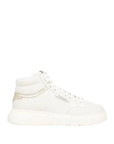 Emporio Armani Woman Sneakers White Size 10.5 Soft Leather