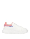 Emporio Armani Logo-print Lace-up Sneakers In White