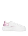 Emporio Armani Woman Sneakers White Size 5.5 Leather In White