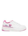 Emporio Armani Woman Sneakers White Size 7.5 Cow Leather