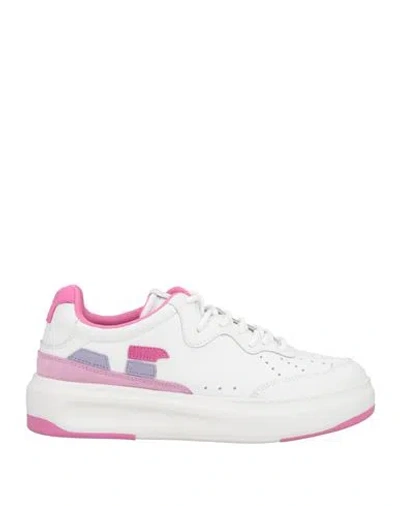 Emporio Armani Woman Sneakers White Size 7.5 Cow Leather