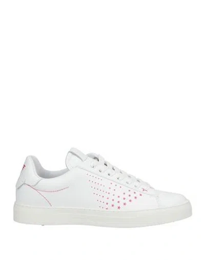 Emporio Armani Woman Sneakers White Size 7.5 Leather