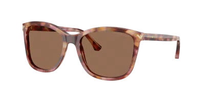 Emporio Armani Woman Sunglass Ea4060 In Dark Brown