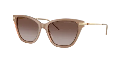 Emporio Armani Woman Sunglass Ea4251 In Gradient Brown
