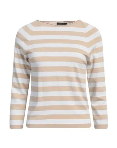 Emporio Armani Woman Sweater Beige Size L Viscose, Polyester
