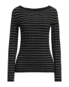 Emporio Armani Woman Sweater Black Size 14 Polyamide, Viscose, Cashmere In Black