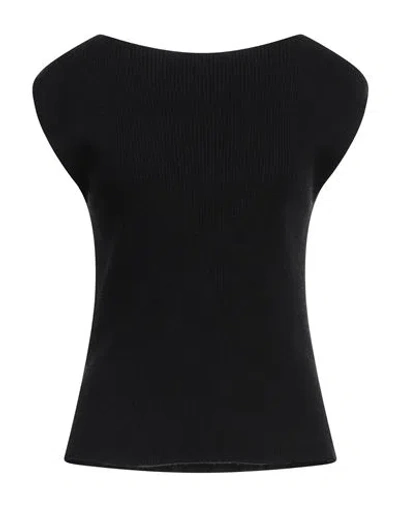 Emporio Armani Woman Sweater Black Size L Polyamide, Viscose, Cashmere