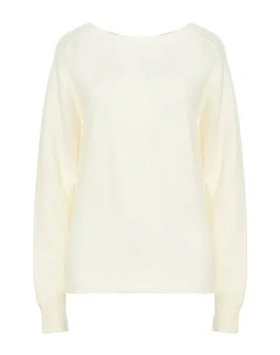 Emporio Armani Woman Sweater Cream Size 14 Cashmere In White