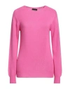 Emporio Armani Woman Sweater Fuchsia Size 2 Cashmere In Pink