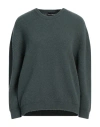 Emporio Armani Woman Sweater Green Size L Wool, Acrylic, Polyamide, Elastane