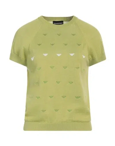 Emporio Armani Woman Sweater Green Size S Cotton