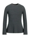 Emporio Armani Woman Sweater Grey Size 10 Viscose, Polyester, Polyamide In Grey