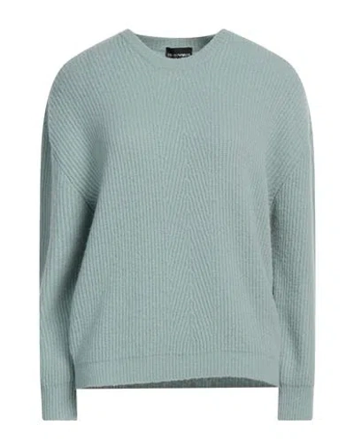 Emporio Armani Woman Sweater Light Green Size M Wool, Acrylic, Polyamide, Elastane