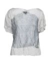 Emporio Armani Woman Sweater Light Grey Size 2 Viscose, Metallic Fiber