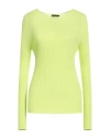 Emporio Armani Woman Sweater Lime Green Size L Viscose, Polyamide In Green