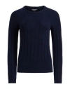 Emporio Armani Woman Sweater Midnight Blue Size M Cashmere In Blue