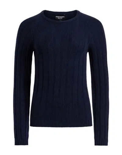 Emporio Armani Woman Sweater Midnight Blue Size M Cashmere