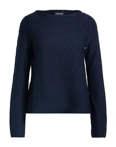 Emporio Armani Woman Sweater Midnight Blue Size M Viscose, Polyester